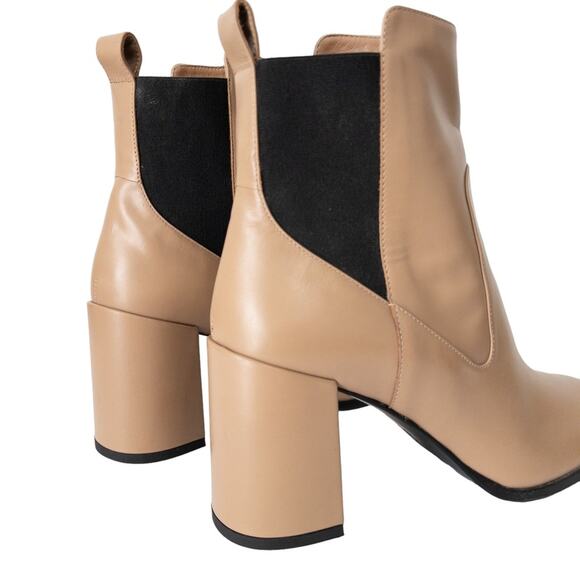 Via Spiga Delaney Boots Leather Nude Tan - Picture 3 of 11